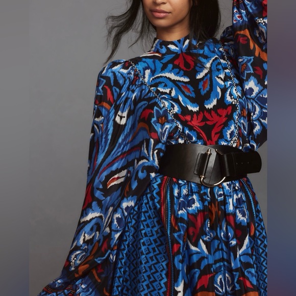 Farm Rio Printed Dolman Sleeve Kaftan Maxi Dress, Size S/M - Picture 3 of 16